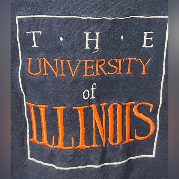 Champion Vintage University of Illinois Blue Crewneck Sweatshirt - Picture 4 of 11